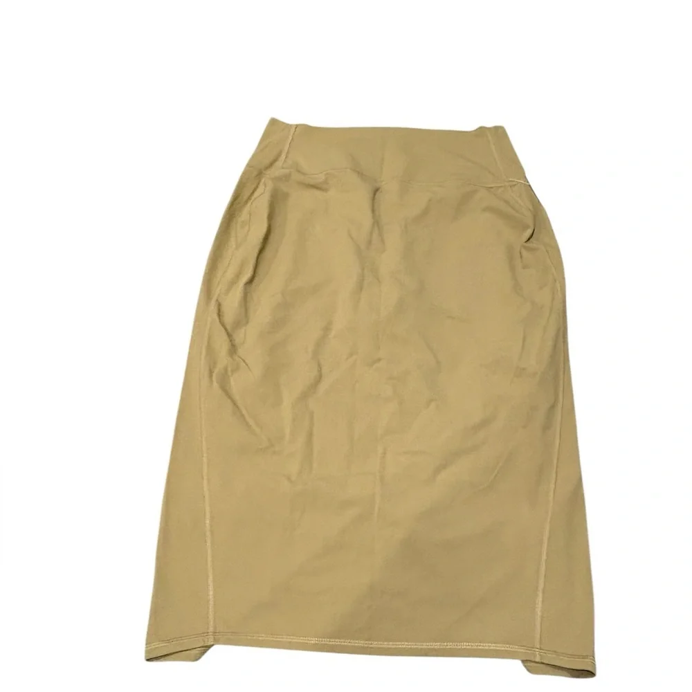 NWT LULULEMON Nulu Slim-Fit High-Rise Skirt Color Filbert Tan Size 12
